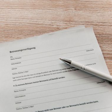 Vorsorgevollmacht Betreuungsverfügung